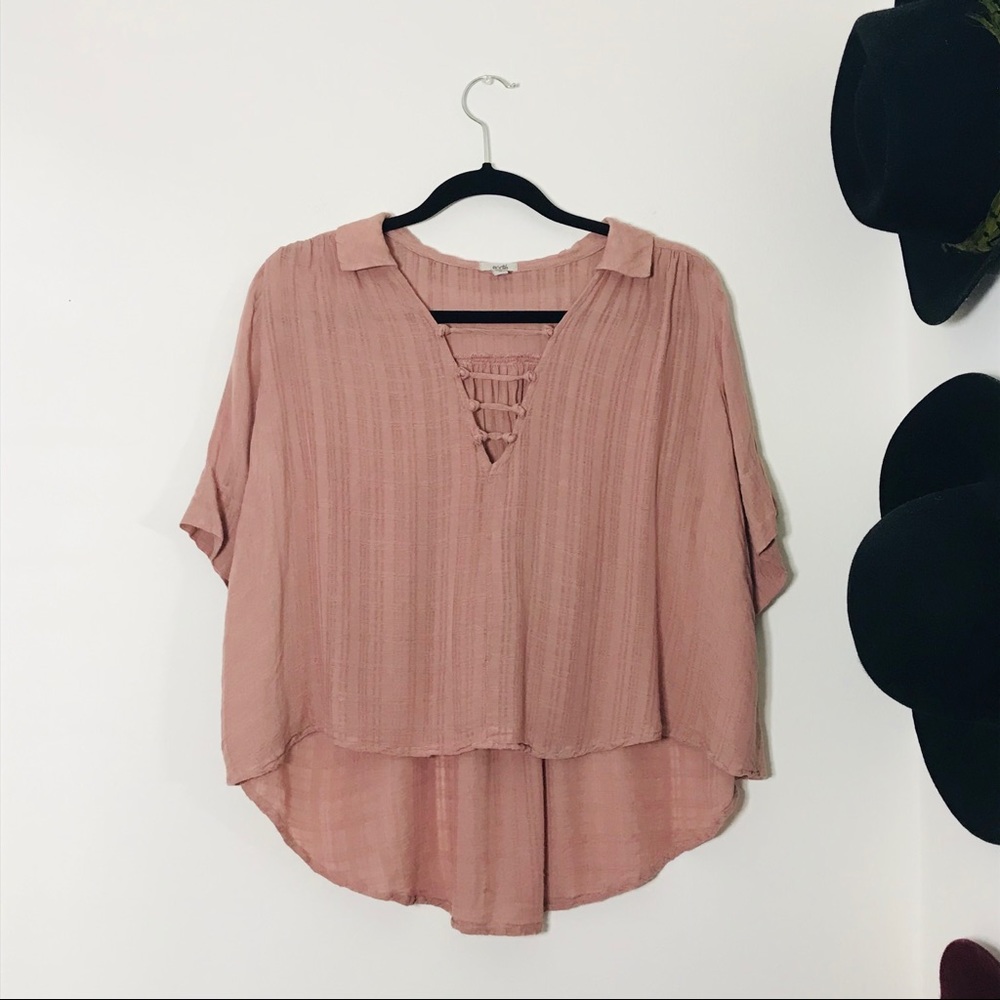 UO Ecote Oversized Flowy High-low Blouse SM [SOLD] - Picture 8 of 8
